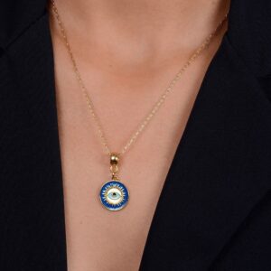 Colar Medalha Olho Grego